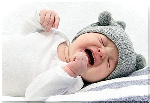 Colic in the baby causes him to cry especially at night.