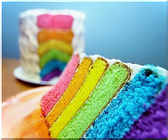 Rainbow desserts can also make great birthday cakes.