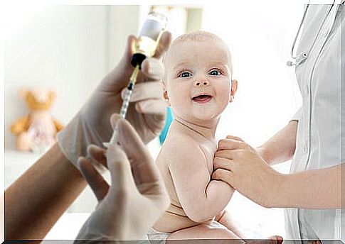 A baby at the doctor.